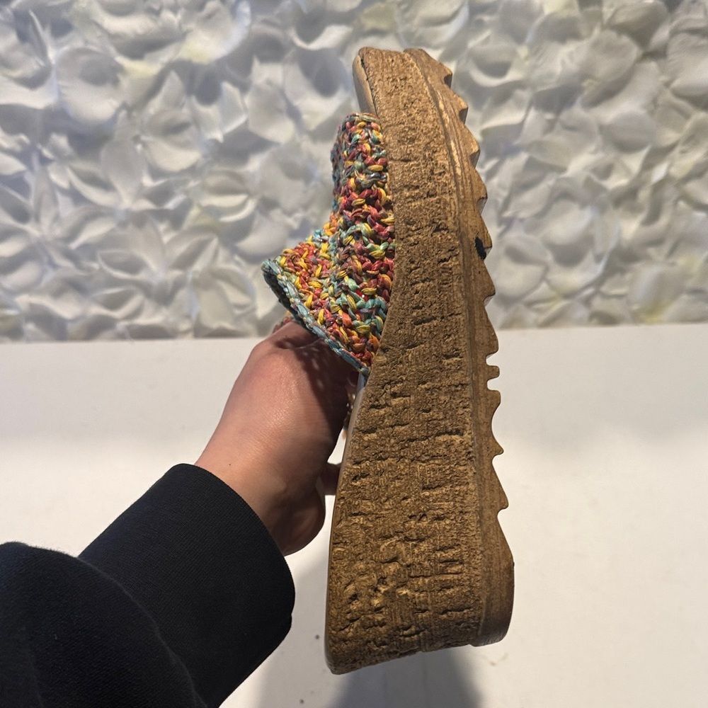 Spring Step Multicolor Woven Wedges - Picture 4 of 5